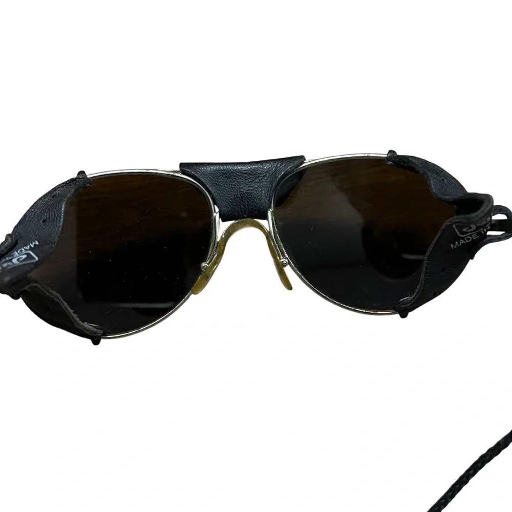 Vintage 80’s Julbo Sunglasses Leather Side Shields Made in France Original Case